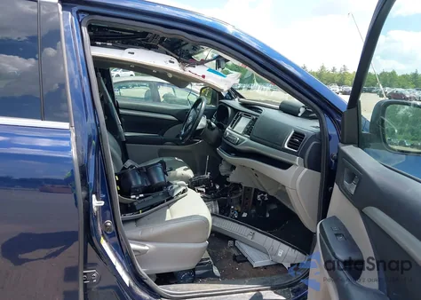 2015 Toyota Highlander Xle V6 from USA, damaged, VIN 5TDJKRFH3FS126102